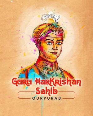 Guru Harkrishan Sahib Gurpurab Promotional Banner For Threads