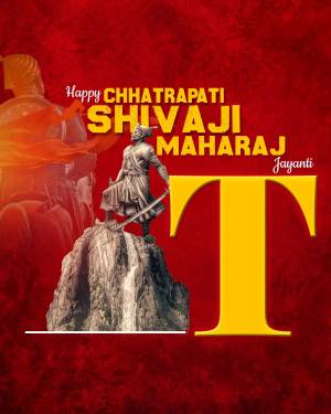Chhatrapati Shivaji Maharaj Jayanti celebration poster