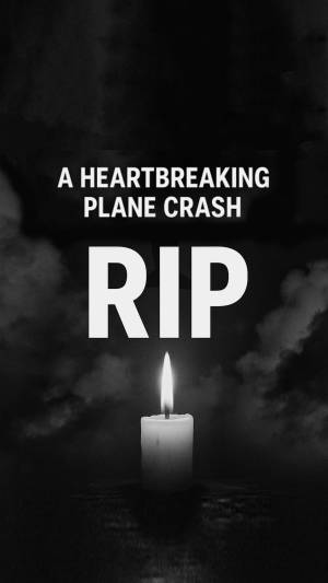 Heartbreaking Plane Crash Memorial Tribute Advertisement For Instagram