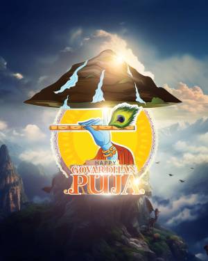 Happy Govardhan Puja Flyer For Facebook