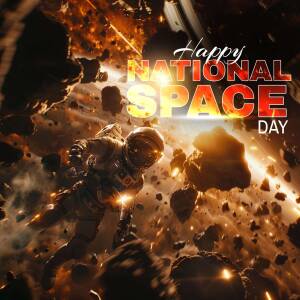 Happy National Space Day! Advertisement For WhatsApp