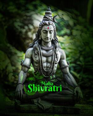 Lord Shiva - Maha Shivratri Creative Design For Instagram