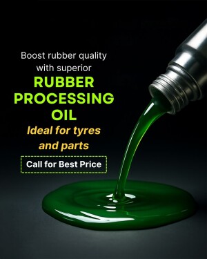 Rubber Processing Oil Advertisement Branding Post For X