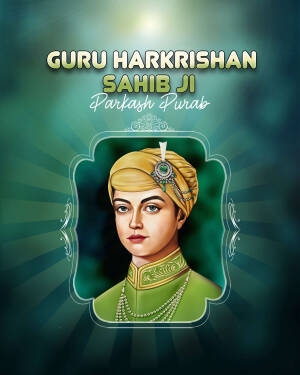 Guru Harkrishan Sahib Ji Prakash Purab Branding Post For Pinterest
