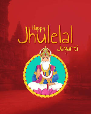 Happy Jhulelal Jayanti Greetings Social Media Post For Snapchat