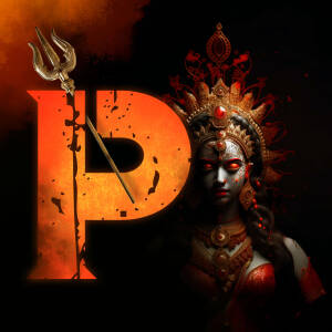 Durga Avatar - Letter P Promotional Banner For Facebook