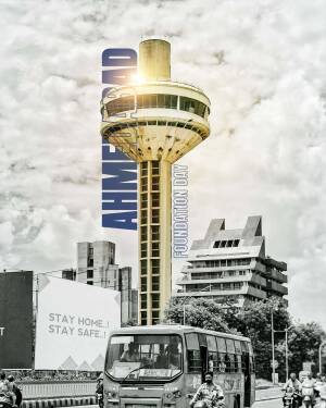 Ahmedabad Foundation Day Tower Branding Post For Twitter