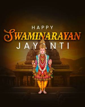 Happy Swaminarayan Jayanti Image For WhatsApp