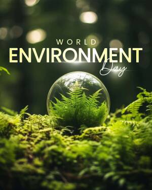 World Environment Day - A Green Future Status Post For Twitter