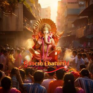 Happy Ganesh Chaturthi Celebration Flyer For Twitter