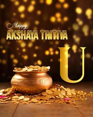 Akshaya Tritiya festive image with gold coins and pot