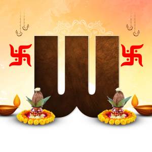 Image depicting 'Shubh Labh' with traditional Diwali decorations.