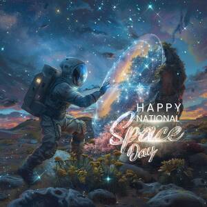 Happy National Space Day! Advertisement For Telegram