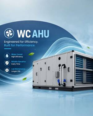Water cooled air handling unit industrial equipment