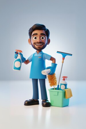 Professional Cleaning Service Advertisement For Telegram