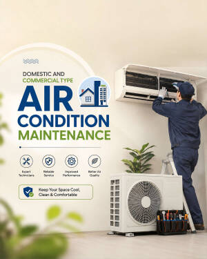 Professional technician performing air conditioner maintenance on a wall-mounted unit