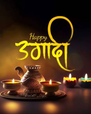 Ugadi festival celebration with traditional decorations