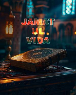 Jamat Ul Vida - Holy Book Banner For LinkedIn