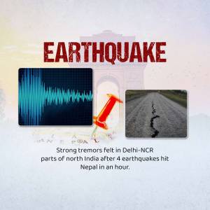 Image depicting earthquake tremors felt in Delhi-NCR after Nepal earthquakes