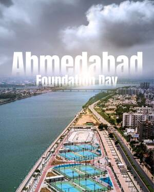 Ahmedabad Foundation Day Flyer For Pinterest
