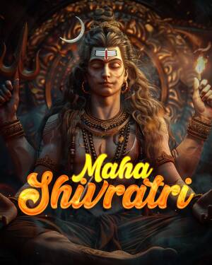 Maha Shivaratri - Lord Shiva Poster For WhatsApp