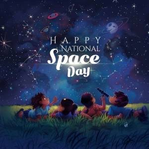 Happy National Space Day Image For Telegram