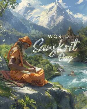 World Sanskrit Day Celebration Story For Snapchat
