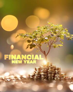 Financial New Year Growth Banner For Instagram