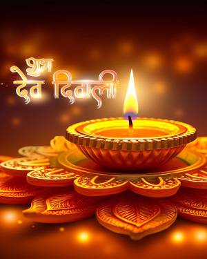 Diwali diya lamp with blurred background