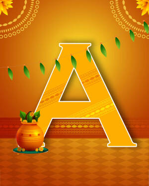 Festive Letter A Promotional Banner For Threads