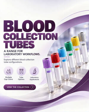 A collection of colorful laboratory blood collection tubes arranged for medical diagnostics.