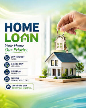 A hand holding a house-shaped key ring above a miniature model home representing home loan services