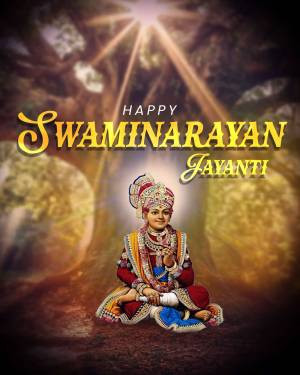 Happy Swaminarayan Jayanti Status Post For Snapchat