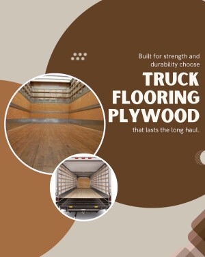 Image of truck flooring plywood with interior truck views