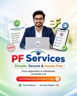 A professional accountant providing PF services and EPFO account support
