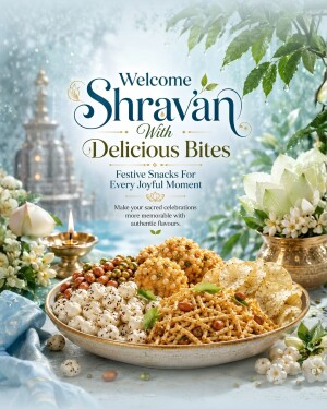 Shravan Festive Snack Celebration Template For WhatsApp