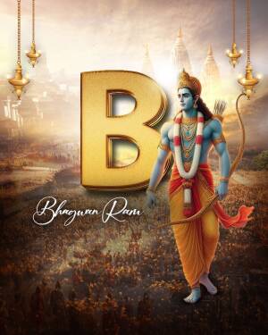 Bhagwan Ram - Letter B Status Post For X