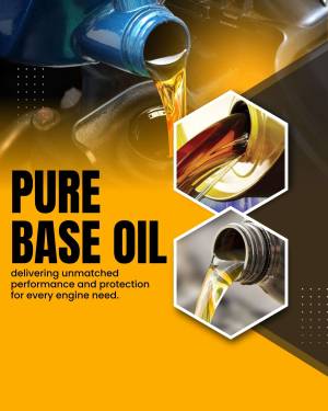Pure Base Oil - Engine Protection Promotional Banner For LinkedIn