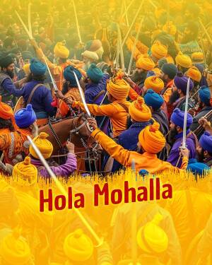Hola Mohalla Festival Celebration Branding Post For Instagram