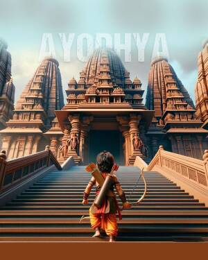Ram Temple Ayodhya - A Divine Journey Marketing Image For Twitter