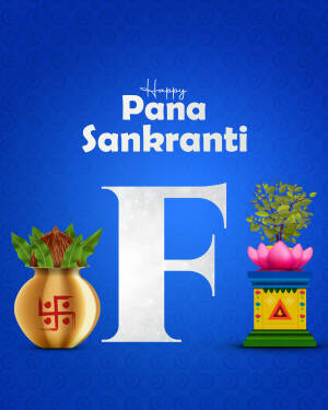Pana Sankranti festival greeting with traditional elements