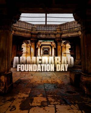 Ahmedabad Foundation Day - Historic Architecture Artwork For Instagram