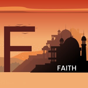 Faith - Letter F With Mosque Silhouette Advertisement For WhatsApp