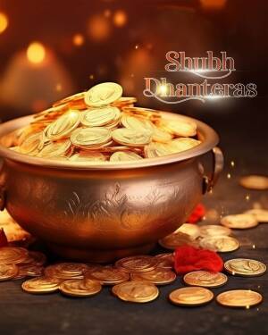 Shubh Dhanteras - Golden Prosperity Advertisement For LinkedIn