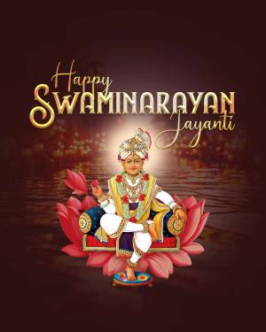 Happy Swaminarayan Jayanti Social Media Post For WhatsApp