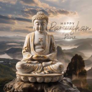 Happy Parinirvana Day Banner For Telegram