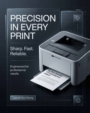Precision Laser Printer Advertising Advertisement For Pinterest