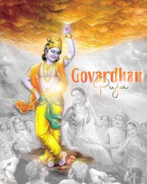 Govardhan Puja Poster For Facebook