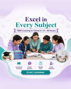 A teacher helping students with studies for CBSE coaching classes 6-12