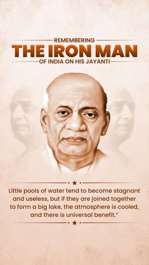 Sardar Vallabhbhai Patel - Remembering The Iron Man Of India Branding Post For Threads